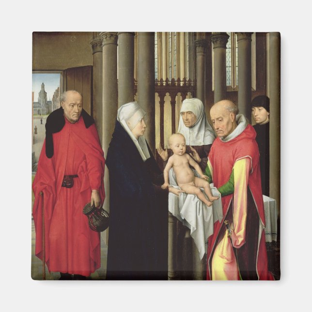 Imán Adoración del Magi: Ala derecha del tríptico (Frente)
