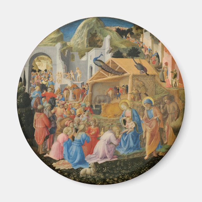 Imán Adoración del Magi por Fra Angelico y Filippo (Frente)