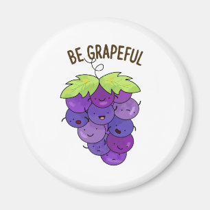 Imán Adorarse De Un Abundante Bollo De Uvas Pun