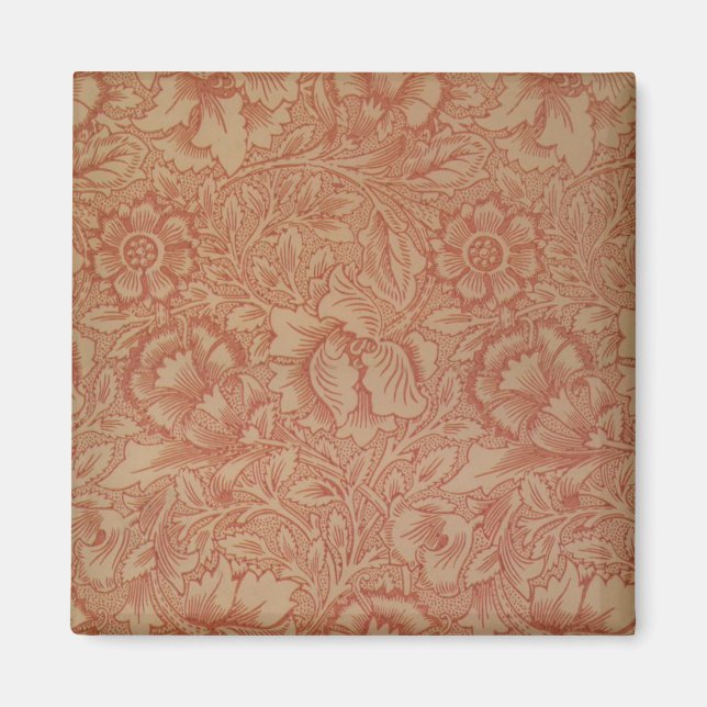 Imán Adormidera rosa (de William Morris) (Patrón de épo (Frente)