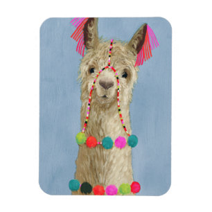 Imán Adorned Llama - Beige