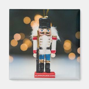 Imán Adorno clásico de Navidad cascanueces de SlipperyJ