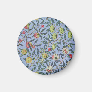 Imán Adorno de fruta granada azul de William Morris