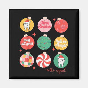 Imán Adorno de Navidad Ortodóntico Ortodóntico Squad Di