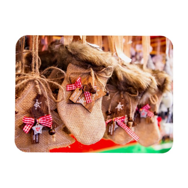 Imán adornos de Navidad (Horizontal)
