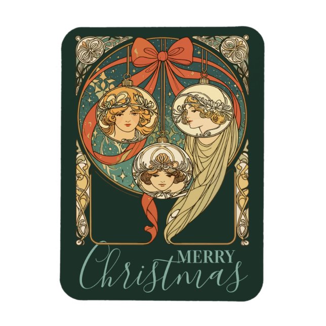 Imán Adornos de Navidad Vector Fe Esperanza y Caridad (Vertical)