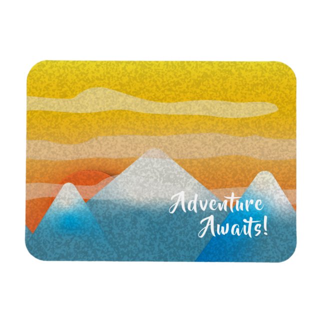 Imán Adventure Awaits Mountain Sunset (Horizontal)