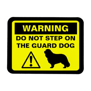 Imán Advertencia arrogante del perro guardián del perr