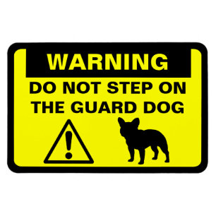 Imán Advertencia chistosa del perro guardián del