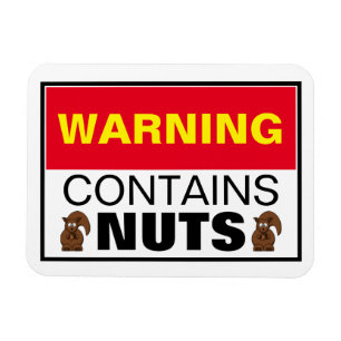 Imán ADVERTENCIA Contiene Nueces