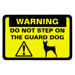 Imán Advertencia de perro guardián del juguete Fox