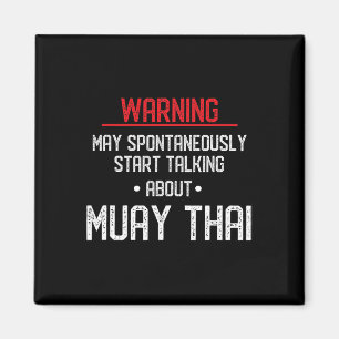 Imán Advertencia divertida de Muay Thai - Nak Muay, Gif
