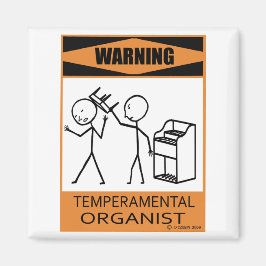 Imán Advertencia Organista temperatura