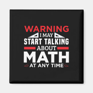 Imán Advertencia puede empezar a hablar de matemáticas 