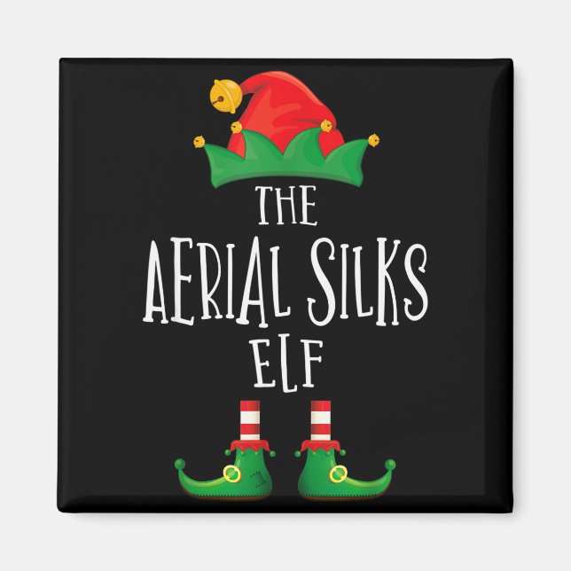 Imán Aerial Silks Elf Shirt Family Matching Pajamas Chr (Frente)