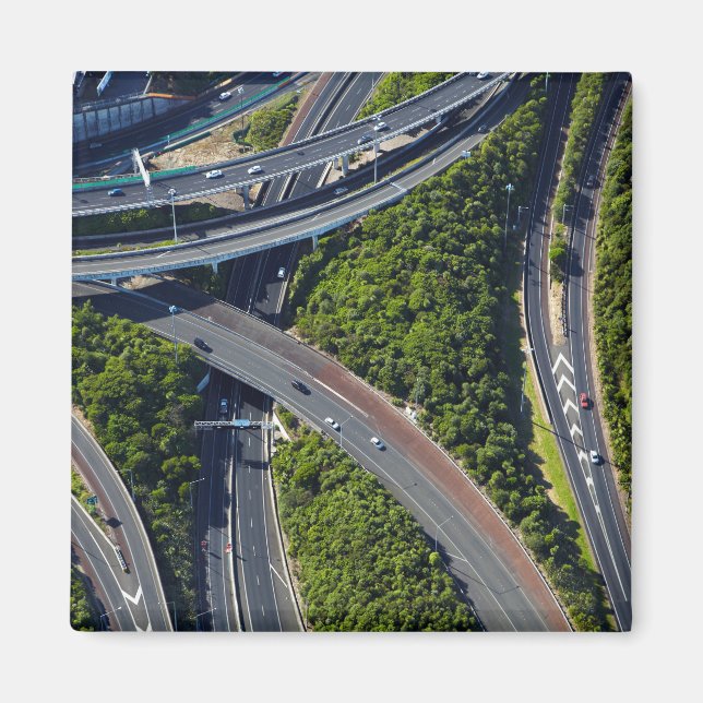 Imán Aerial sobre el cruce de carreteras (Frente)