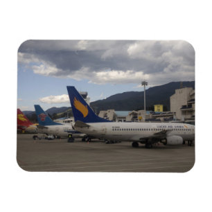 Imán Aerolíneas de aviones a reacción chinas en fila