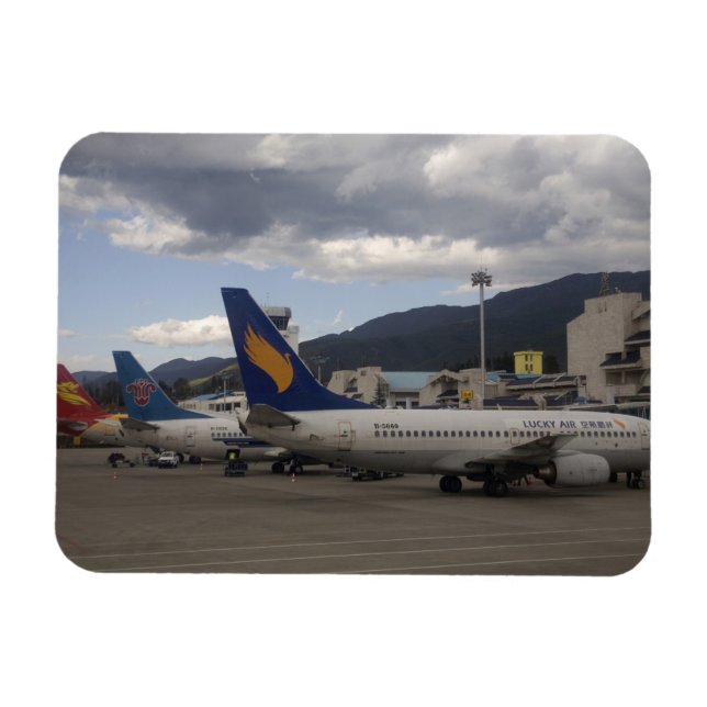 Imán Aerolíneas de aviones a reacción chinas en fila (Horizontal)