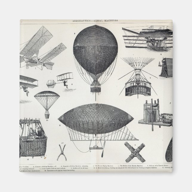 Imán Aeronáutica - Máquinas aéreas (Frente)