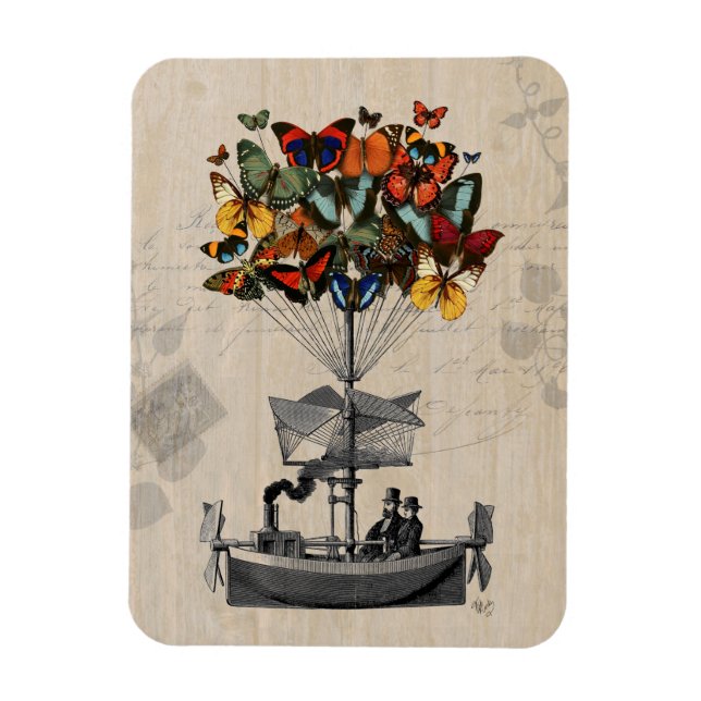 Imán Aeronave de mariposa 2 (Vertical)