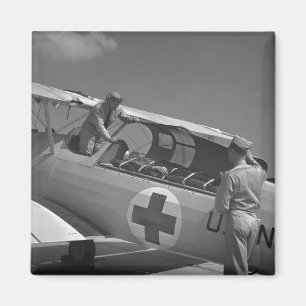 Imán Aeroplano de la Cruz Roja WW2