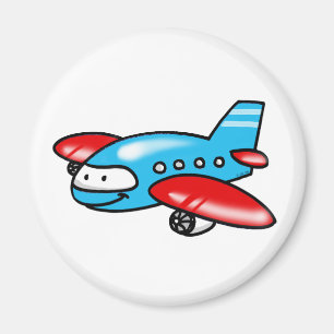 Imán aeroplano del dibujo animado