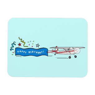 Imán Aeroplano del feliz cumpleaños