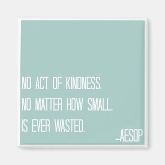 Imán Aesop Kindness Cita Magnet