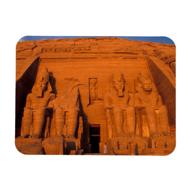 Imán AF, Egipto, Abu Simbel. Fachada al atardecer, Gran (Horizontal)