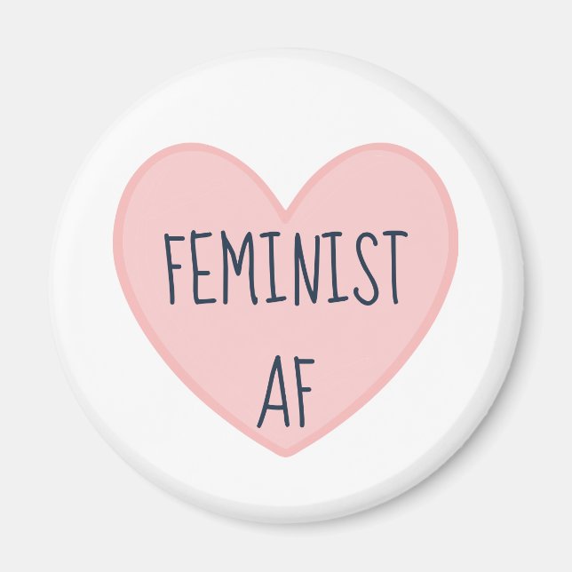 Imán "AF feminista" (Frente)