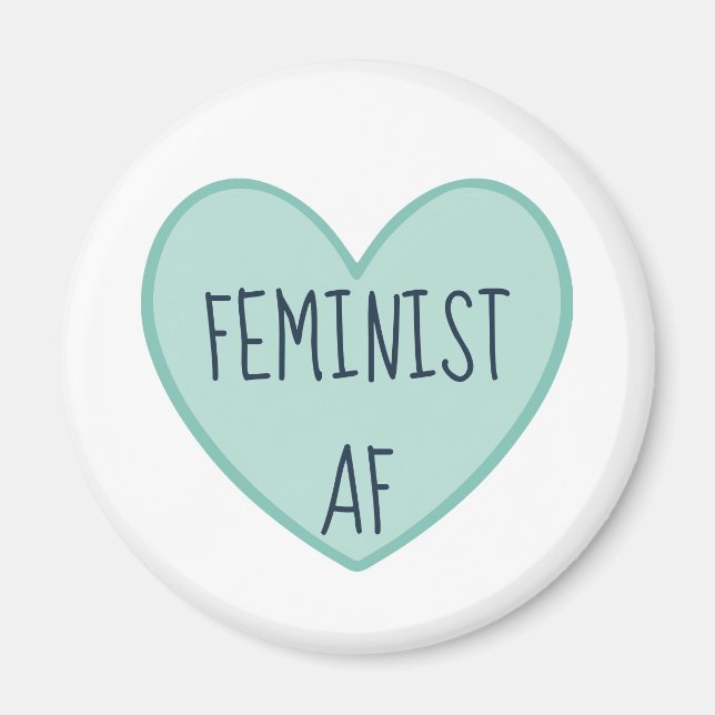 Imán "AF feminista" (Frente)