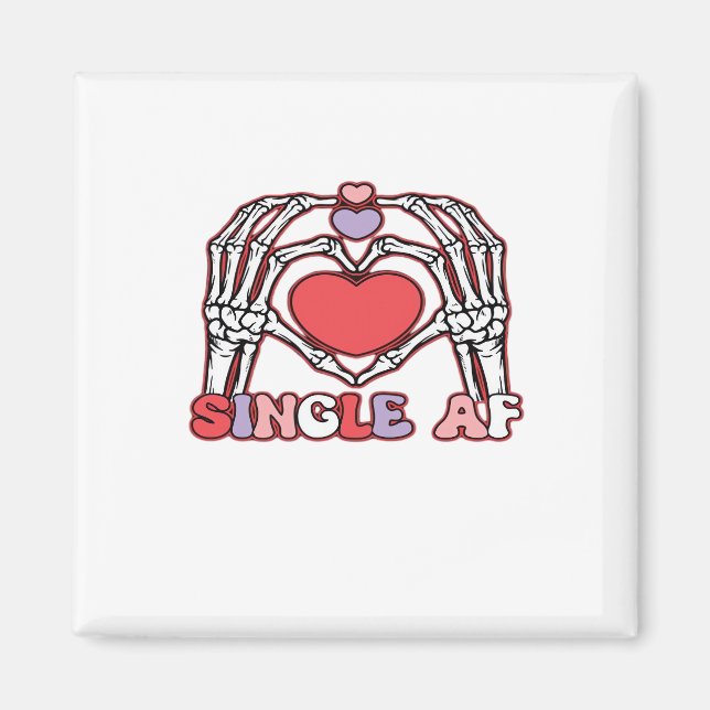 Imán Af Skeleton Hands Día de San Valentín Classic (Frente)