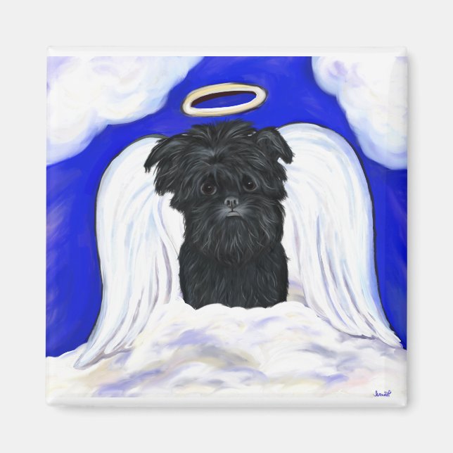 Imán Affenpinscher Angel (Frente)