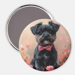 Imán Affenpinscher con Rosas - Día de San Valentín