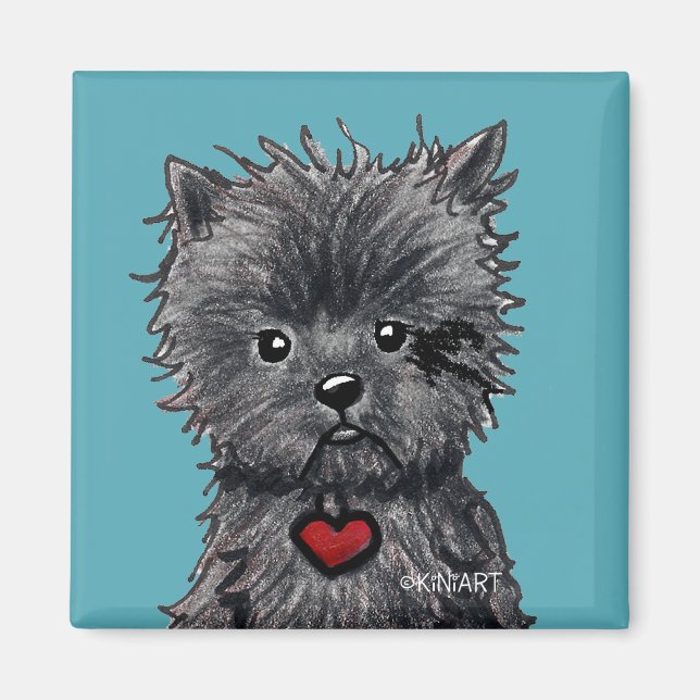 Imán Affenpinscher Dog Art Magnet (Frente)