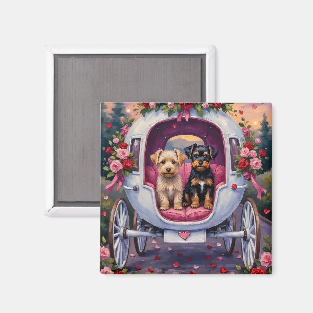 Imán Affenpinscher Dog Valentine's Day (Anverso/Reverso)