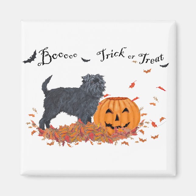 Imán Affenpinscher Halloween (Frente)