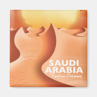 Imán Afiche de Arabia Saudita por viaje aéreo