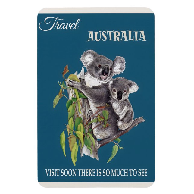 Imán Afiche de Australia (Vertical)
