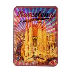 Imán Afiche de Barcelona, España