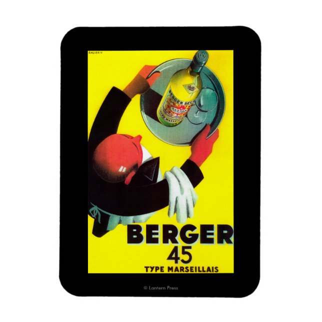 Imán Afiche de Berger 45 VintageEurope (Vertical)