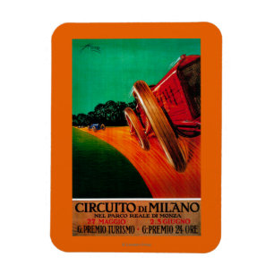 Imán Afiche de cosecha de Milano Circuito DiMilanoEurop