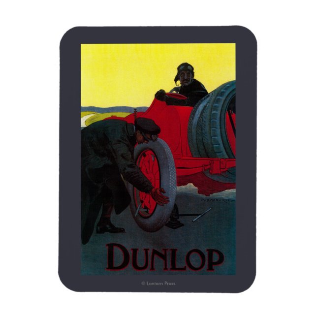 Imán Afiche de Dunlop VintageEurope (Vertical)