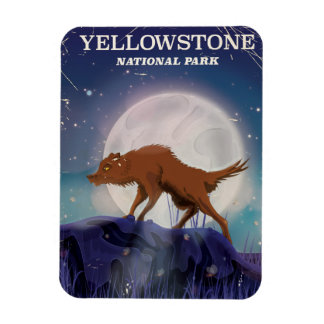 Imán Afiche de época del parque nacional Yellowstone