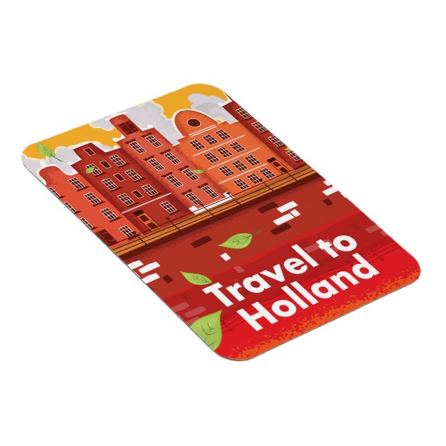 Imán Afiche de la cosecha de Holanda. (Lado Derecho)