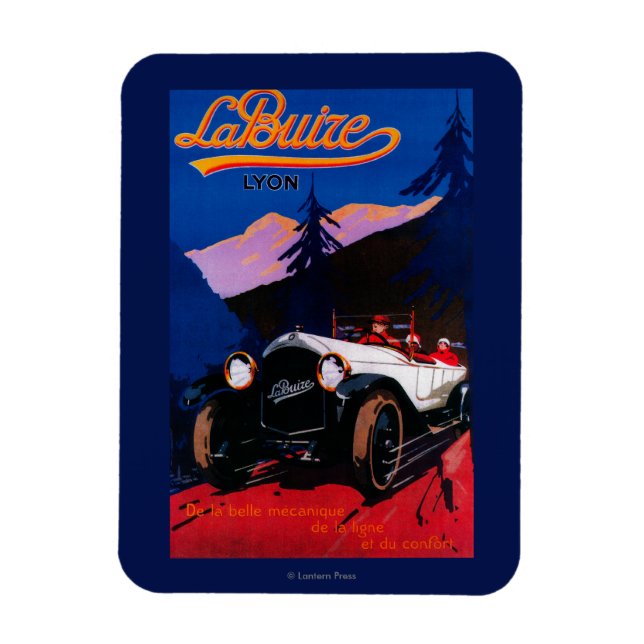 Imán Afiche de la época de La Buize LyonEurope (Vertical)