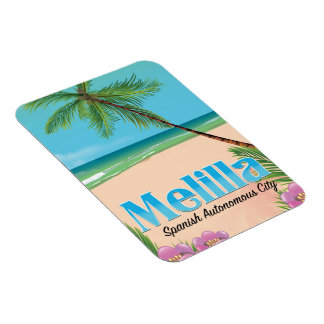 Imán Afiche de Melilla de Viajes de la Ciudad Autónoma