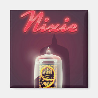 Imán Afiche de nixie Tube vintage