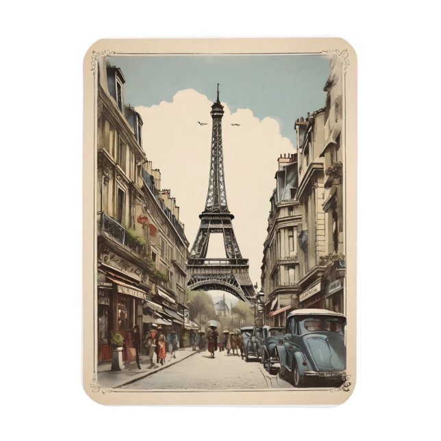 Imán Afiche de París (Vertical)