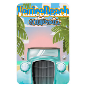 Imán Afiche de Venecia de california.